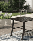 La Jolla Aluminum Square Outdoor End Table - LOOMLAN - Sunset West - Outdoor Side Tables