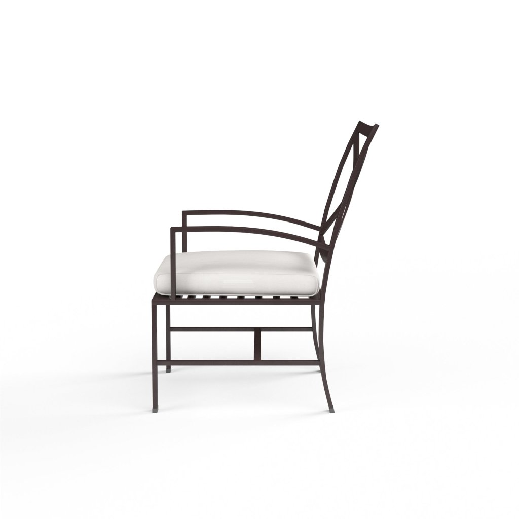 La Jolla Sunbrella Outdoor Dining Chair 2PC - LOOMLAN - Sunset West - Outdoor Dining Chairs