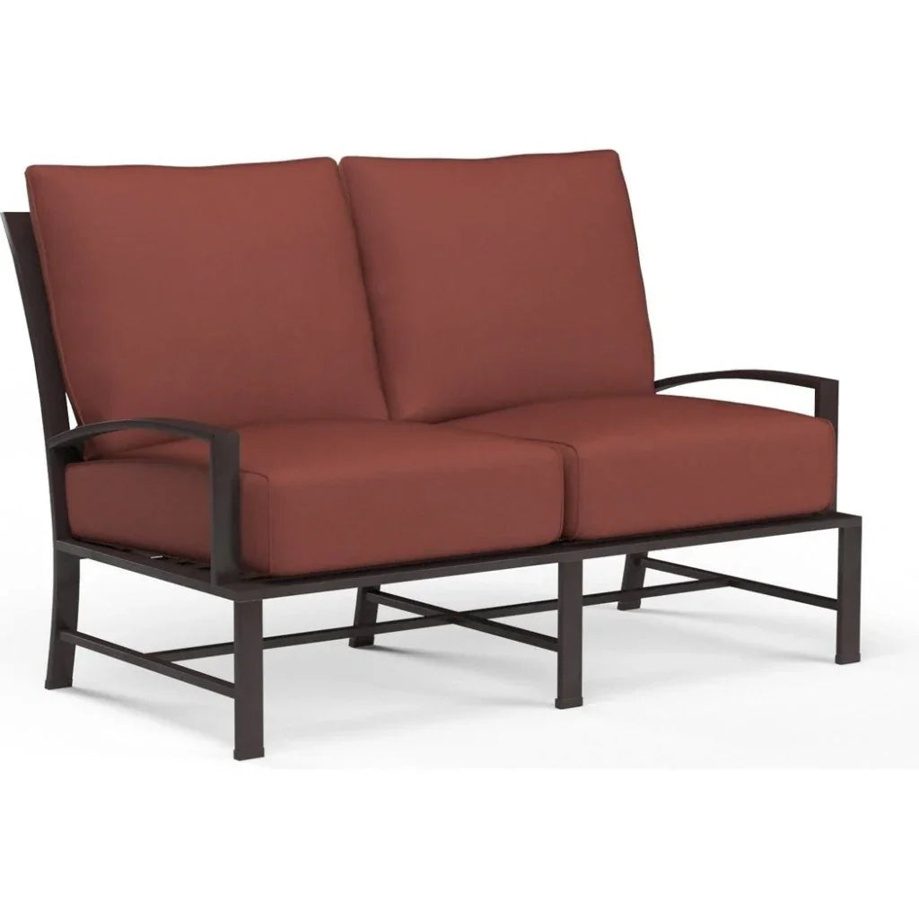 La Jolla Sunbrella Outdoor Loveseat - LOOMLAN - Sunset West - Outdoor Sofas &amp; Loveseats