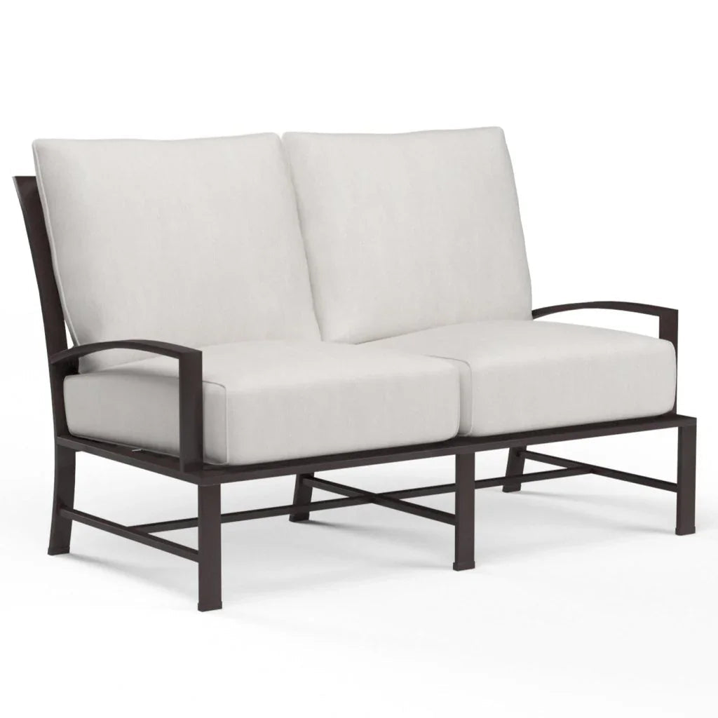 La Jolla Sunbrella Outdoor Loveseat - LOOMLAN - Sunset West - Outdoor Sofas &amp; Loveseats