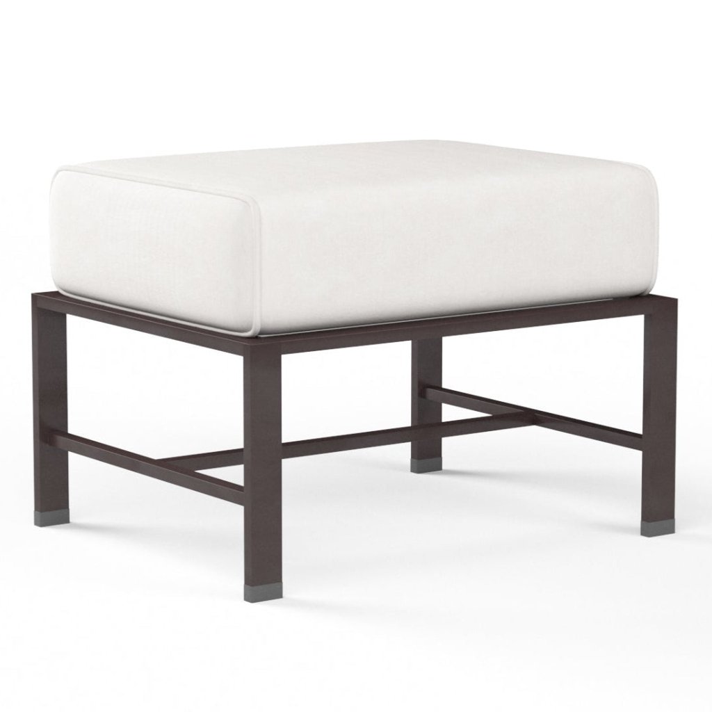 La Jolla Sunbrella Outdoor Ottoman - LOOMLAN - Sunset West - Outdoor Ottomans