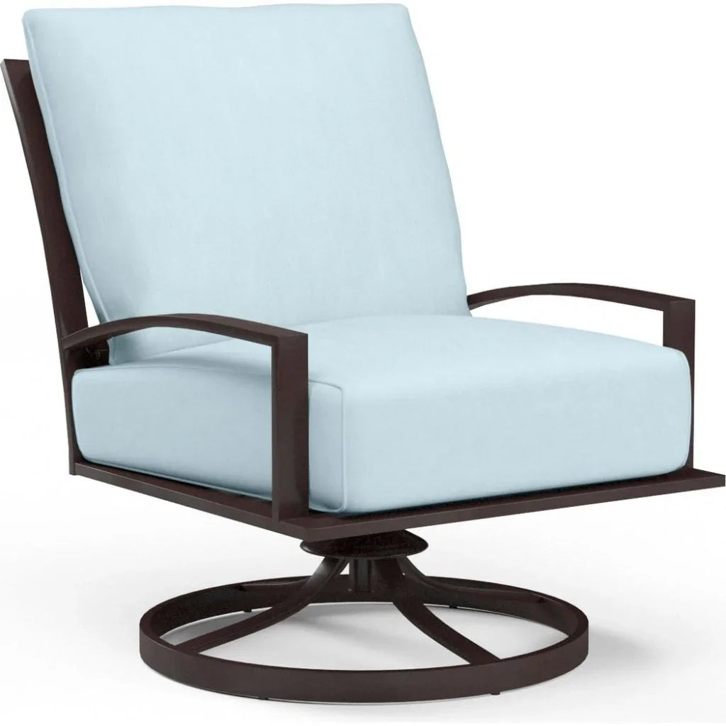 La Jolla Sunbrella Swivel Outdoor Club Chair - LOOMLAN - Sunset West - Outdoor Accent Chairs