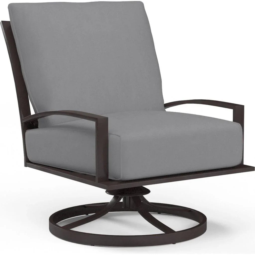 La Jolla Sunbrella Swivel Outdoor Club Chair - LOOMLAN - Sunset West - Outdoor Accent Chairs