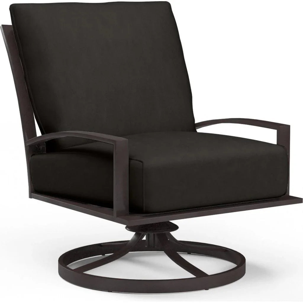 La Jolla Sunbrella Swivel Outdoor Club Chair - LOOMLAN - Sunset West - Outdoor Accent Chairs