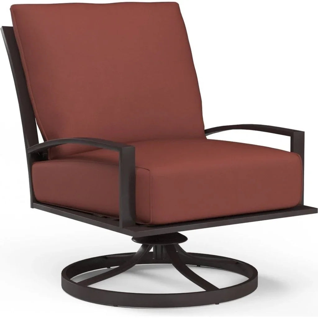 La Jolla Sunbrella Swivel Outdoor Club Chair - LOOMLAN - Sunset West - Outdoor Accent Chairs