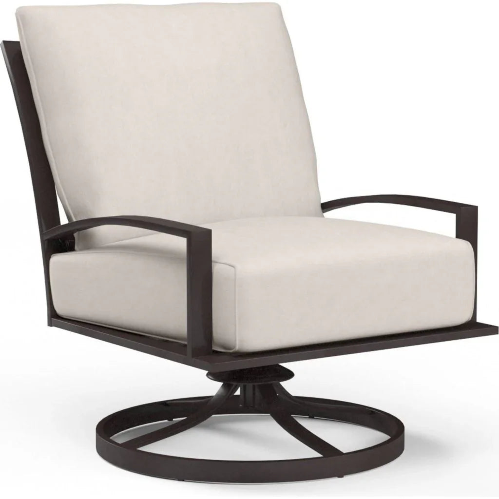 La Jolla Sunbrella Swivel Outdoor Club Chair - LOOMLAN - Sunset West - Outdoor Accent Chairs