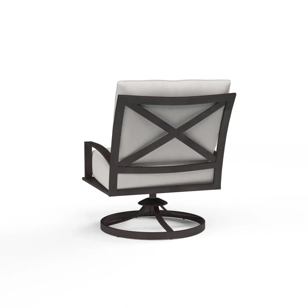 La Jolla Sunbrella Swivel Outdoor Club Chair - LOOMLAN - Sunset West - Outdoor Accent Chairs