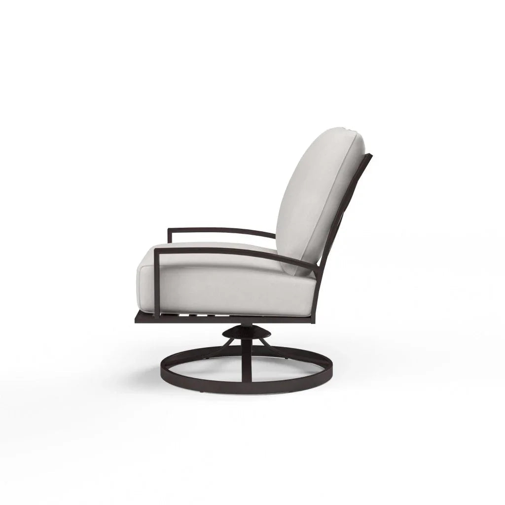 La Jolla Sunbrella Swivel Outdoor Club Chair - LOOMLAN - Sunset West - Outdoor Accent Chairs