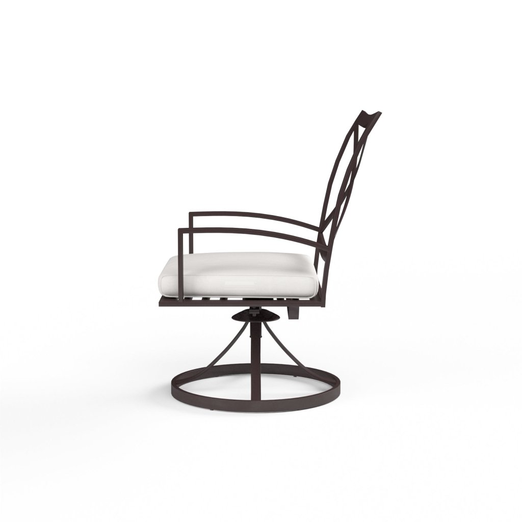 La Jolla Swivel Outdoor Dining Chair 2PC - LOOMLAN - Sunset West - Outdoor Dining Chairs