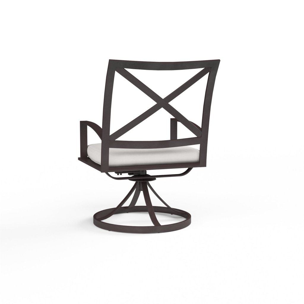 La Jolla Swivel Outdoor Dining Chair 2PC - LOOMLAN - Sunset West - Outdoor Dining Chairs
