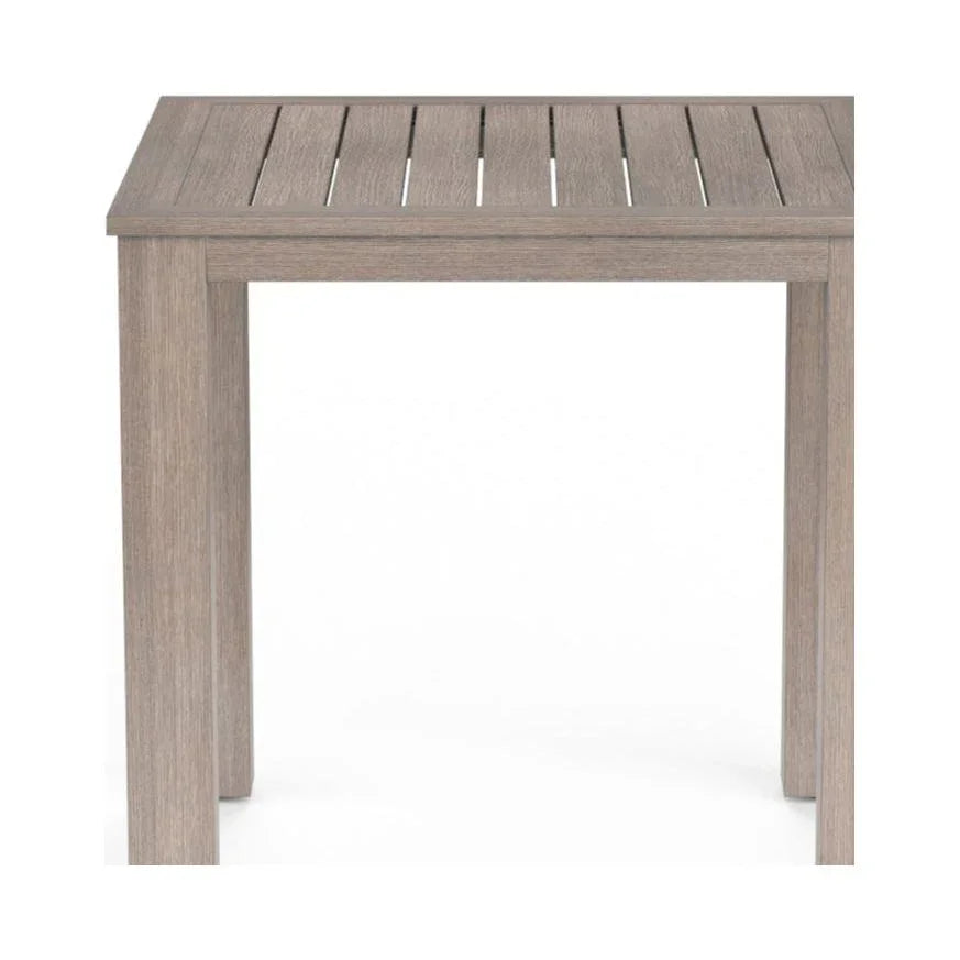 Laguna Aluminum Square Outdoor Pub Table - LOOMLAN - Sunset West - Outdoor Counter Tables
