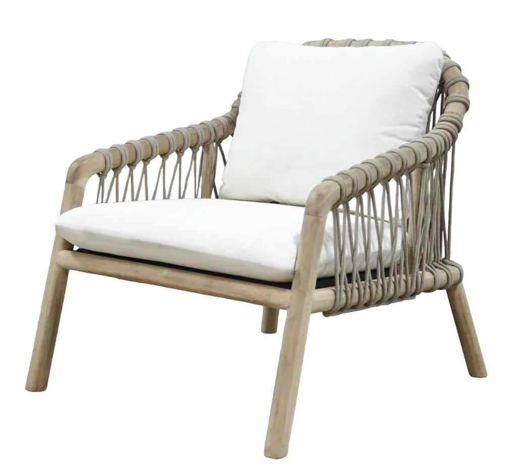 Laguna Wood Framed Patio Chair - LOOMLAN - Artesia - Outdoor Accent Chairs