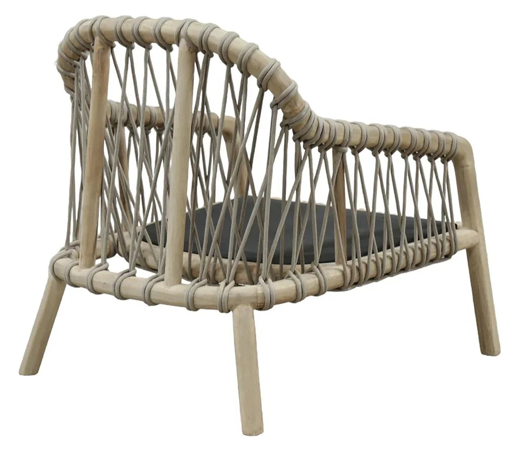 Laguna Wood Framed Patio Chair - LOOMLAN - Artesia - Outdoor Accent Chairs
