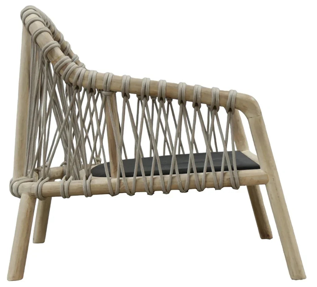 Laguna Wood Framed Patio Chair - LOOMLAN - Artesia - Outdoor Accent Chairs
