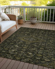 LOOMLAN Rugs Lamoria Gray Washable Indoor-Outdoor Rug