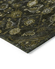 LOOMLAN Rugs Lamoria Gray Washable Indoor-Outdoor Rug