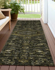 LOOMLAN Rugs Lamoria Gray Washable Indoor-Outdoor Rug