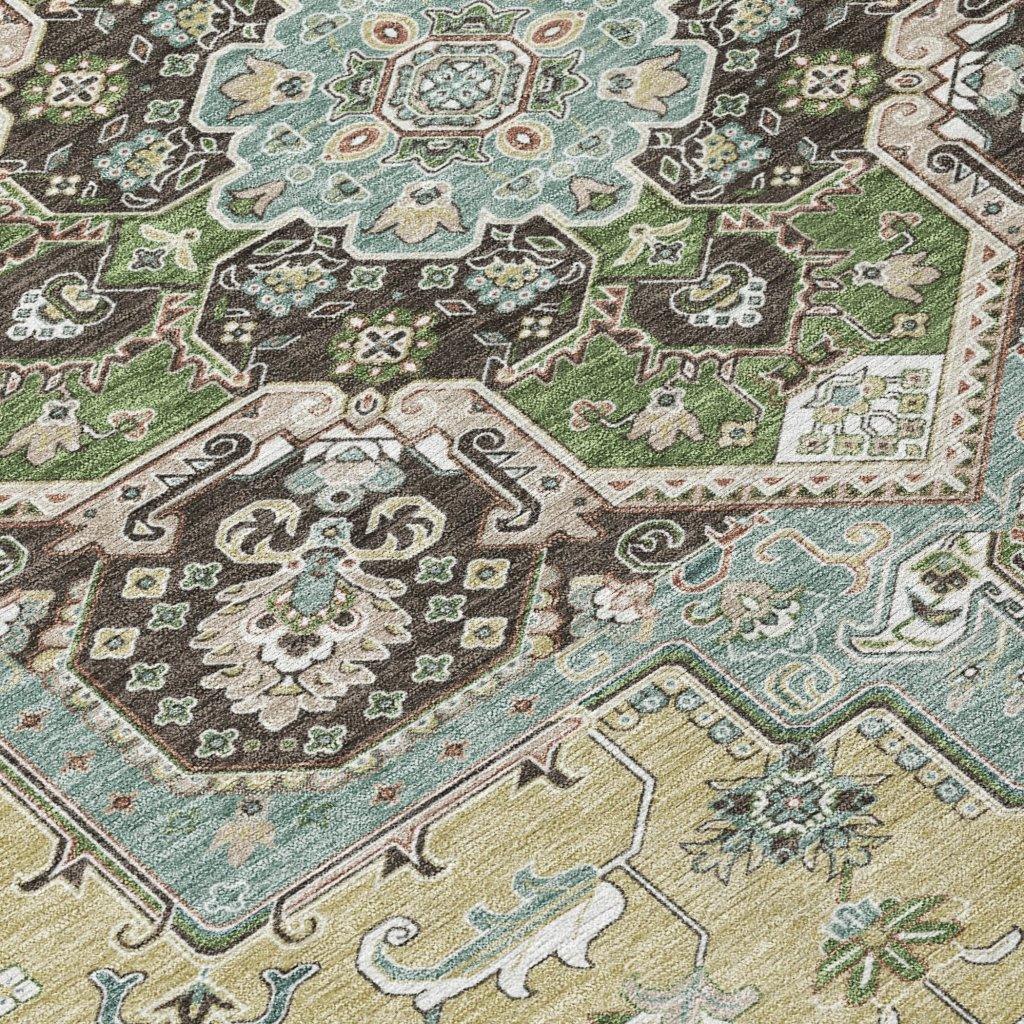 LOOMLAN Rugs Lani Beige Washable Indoor-Outdoor Rug