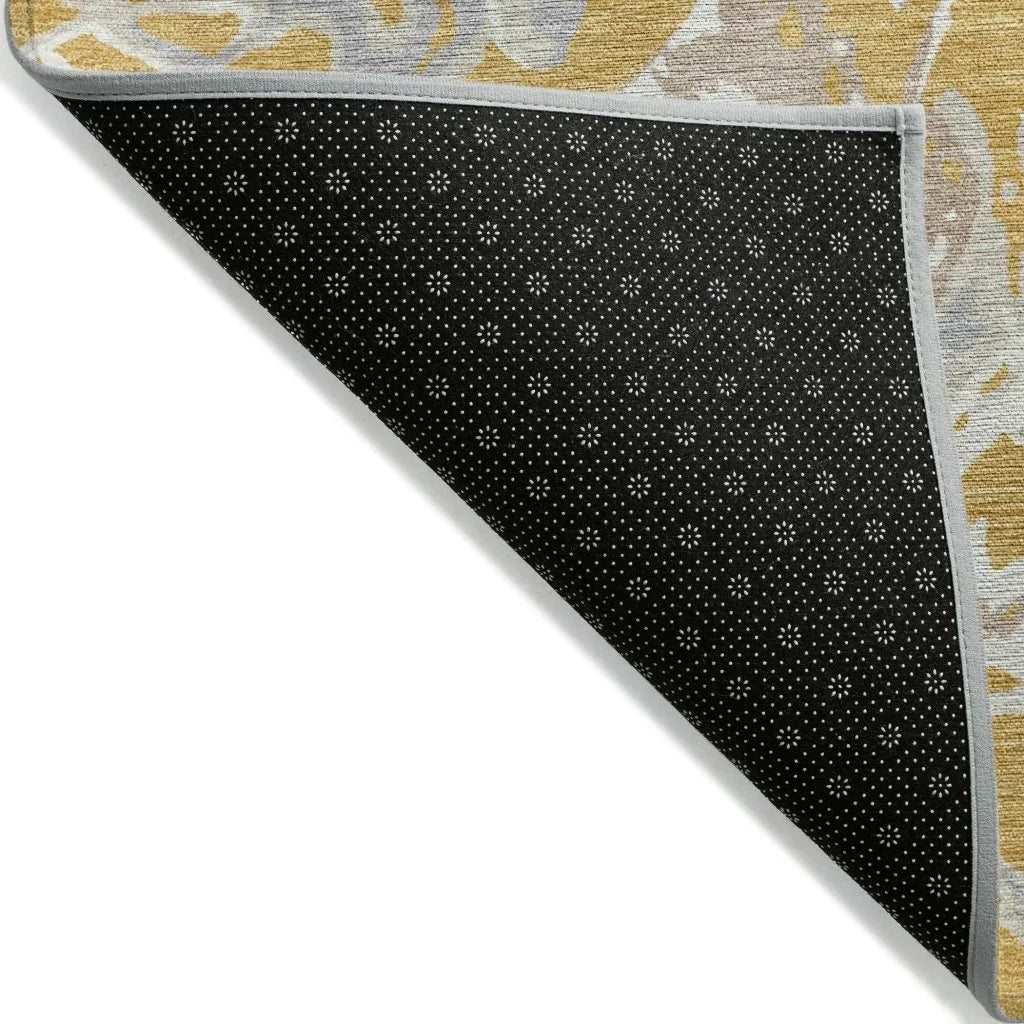 LOOMLAN Rugs Lani Gold Washable Indoor-Outdoor Rug