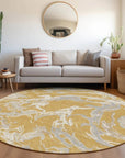 LOOMLAN Rugs Lani Gold Washable Indoor-Outdoor Rug
