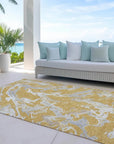 LOOMLAN Rugs Lani Gold Washable Indoor-Outdoor Rug