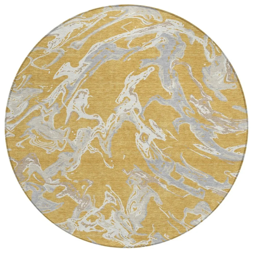 LOOMLAN Rugs Lani Gold Washable Indoor-Outdoor Rug