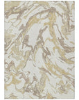 LOOMLAN Rugs Lani Ivory Washable Indoor-Outdoor Rug