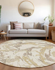 LOOMLAN Rugs Lani Ivory Washable Indoor-Outdoor Rug