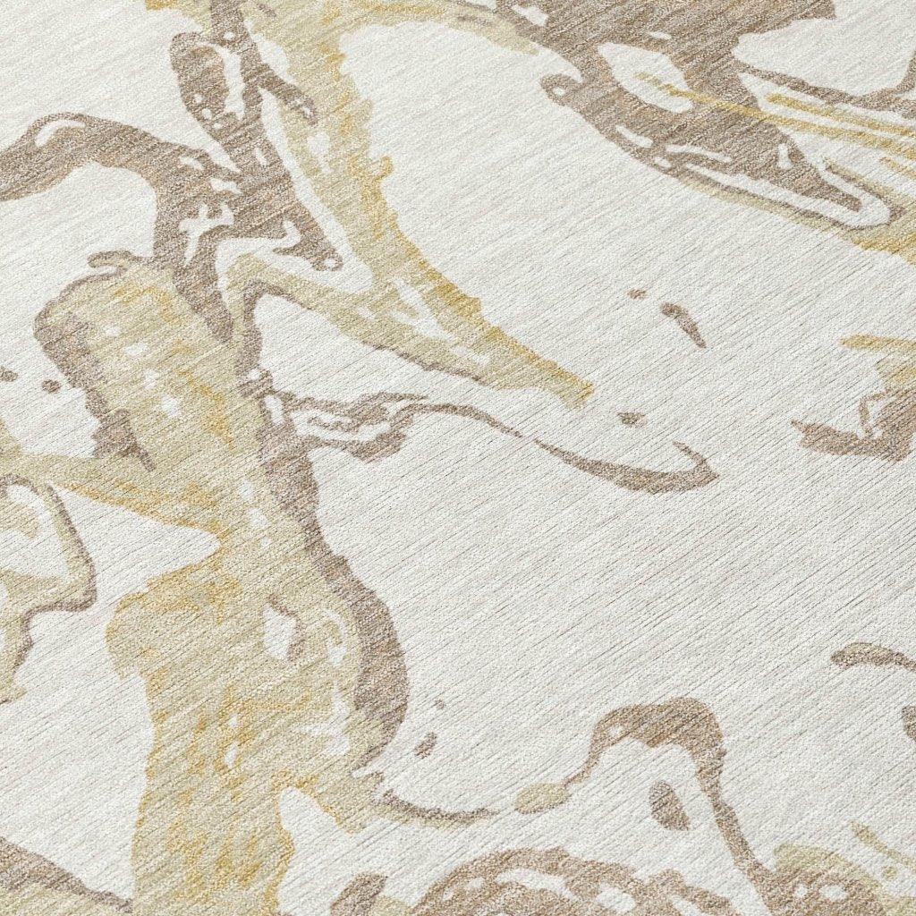 LOOMLAN Rugs Lani Ivory Washable Indoor-Outdoor Rug