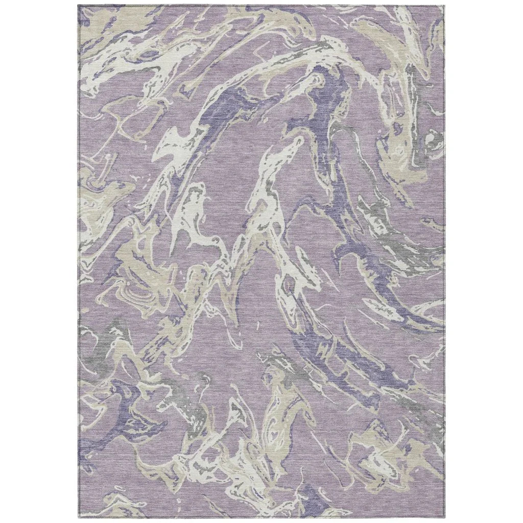 Lani Purple Washable Indoor - Outdoor Rug - LOOMLAN - LOOMLAN Rugs - Outdoor Rugs