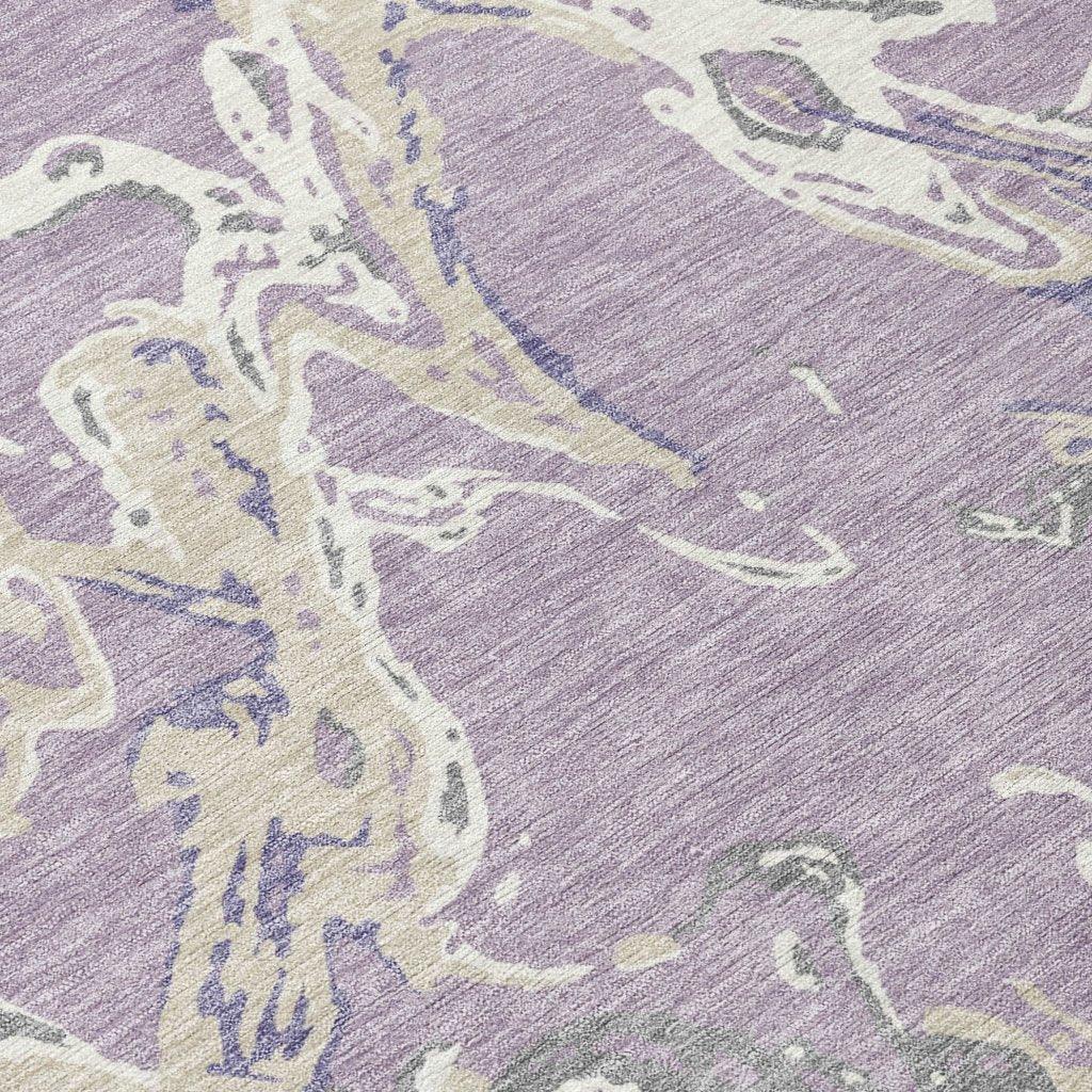Lani Purple Washable Indoor - Outdoor Rug - LOOMLAN - LOOMLAN Rugs - Outdoor Rugs