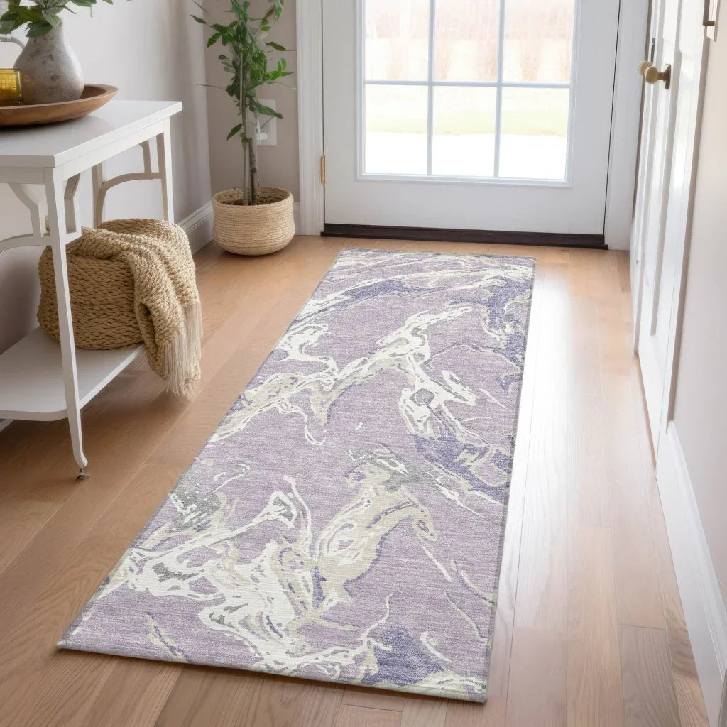 Lani Purple Washable Indoor - Outdoor Rug - LOOMLAN - LOOMLAN Rugs - Outdoor Rugs