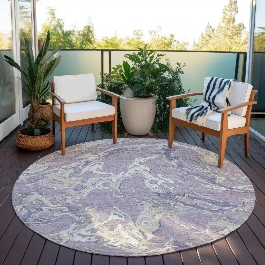 Lani Purple Washable Indoor - Outdoor Rug - LOOMLAN - LOOMLAN Rugs - Outdoor Rugs