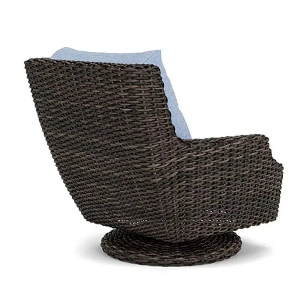 Largo High Back Swivel Rocker Lounge Chair Wicker - LOOMLAN - Lloyd Flanders - Outdoor Lounge Chairs
