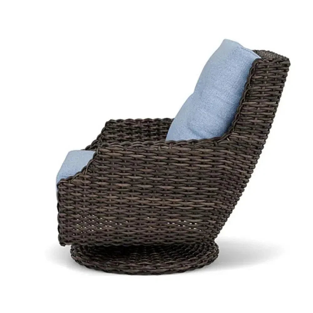 Largo High Back Swivel Rocker Lounge Chair Wicker - LOOMLAN - Lloyd Flanders - Outdoor Lounge Chairs