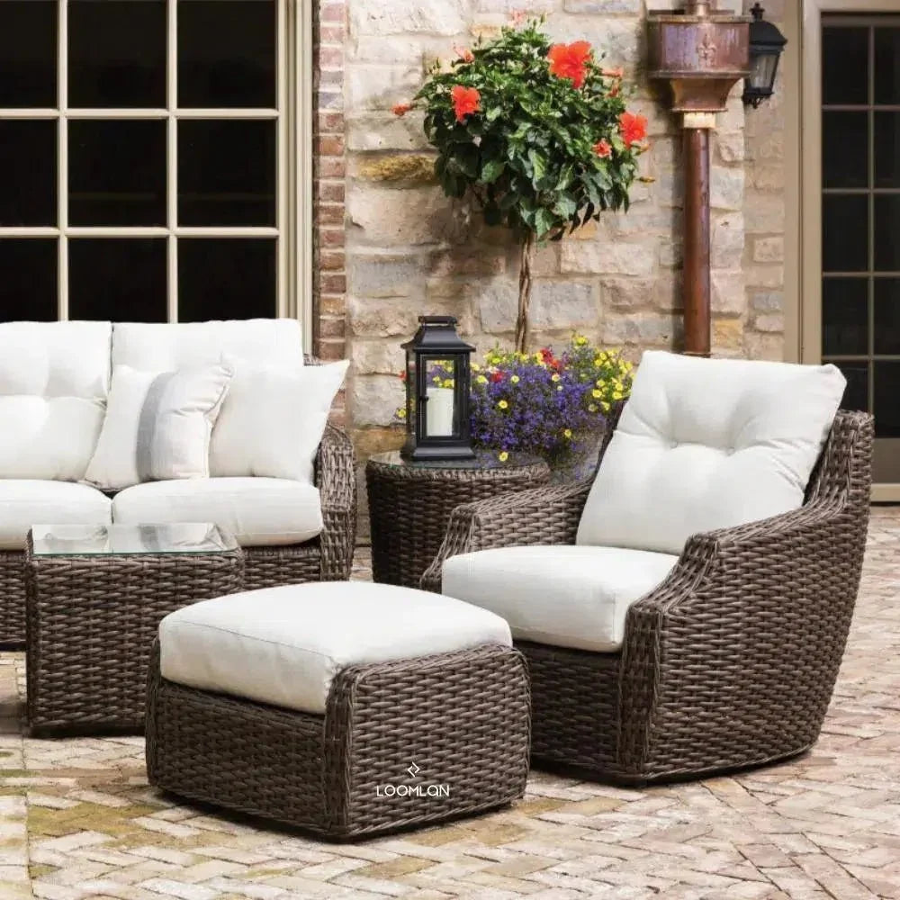 Largo Lounge Chair All Weather Wicker - LOOMLAN - Lloyd Flanders - Outdoor Lounge Chairs