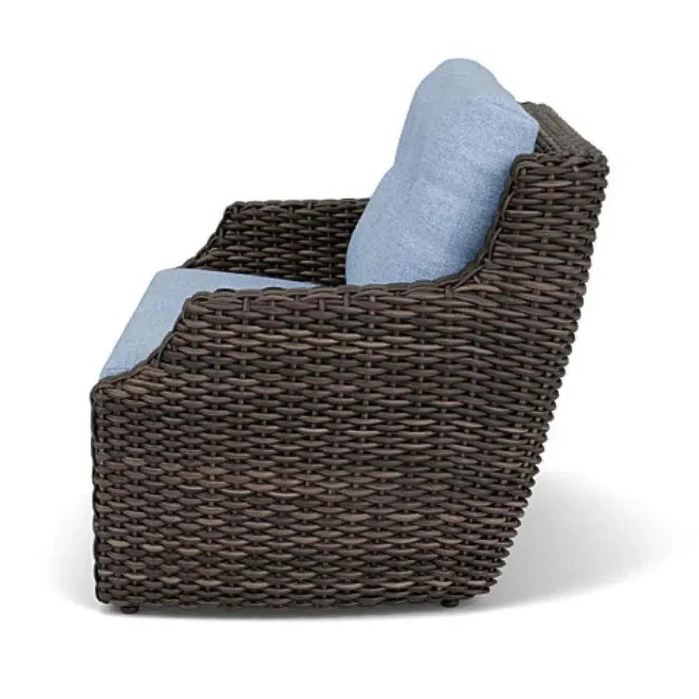 Largo Loveseat All Weather Wicker Furniture Made USA - LOOMLAN - Lloyd Flanders - Outdoor Sofas &amp; Loveseats
