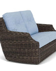 Largo Loveseat All Weather Wicker Furniture Made USA - LOOMLAN - Lloyd Flanders - Outdoor Sofas & Loveseats