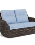 Largo Loveseat All Weather Wicker Furniture Made USA - LOOMLAN - Lloyd Flanders - Outdoor Sofas & Loveseats