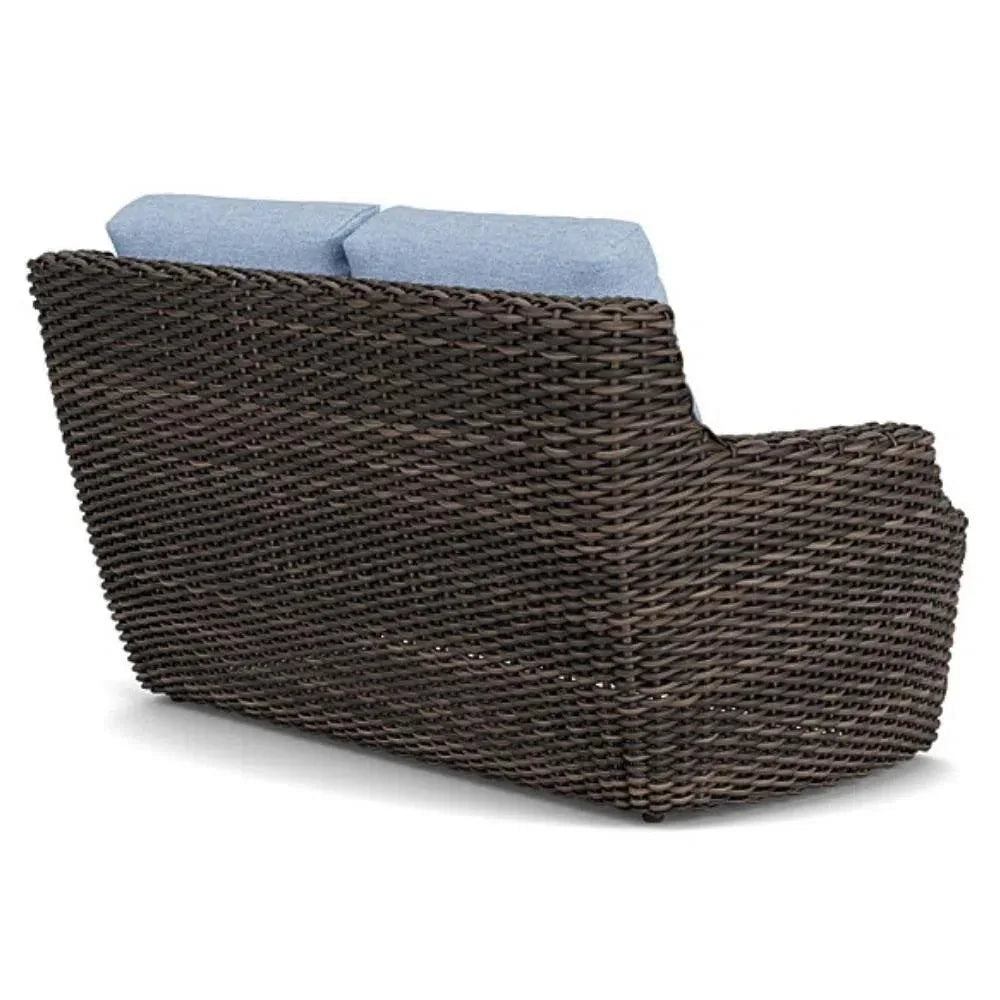 Largo Loveseat All Weather Wicker Furniture Made USA - LOOMLAN - Lloyd Flanders - Outdoor Sofas &amp; Loveseats