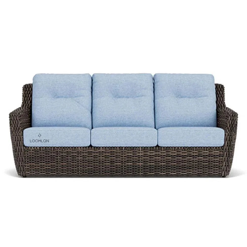 Lloyd Flanders Largo Sofa All Weather Wicker Furniture Made USA