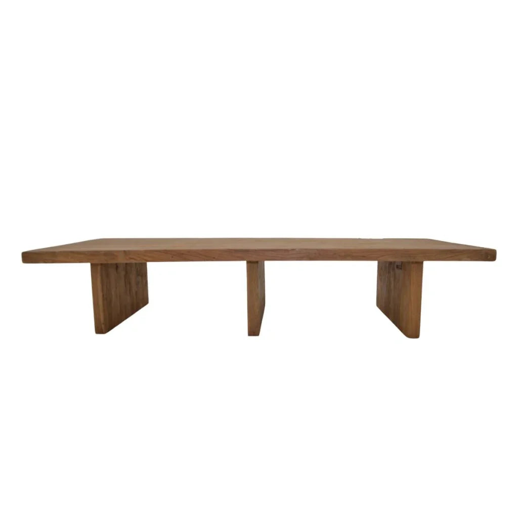 Lars Three Legs Wooden Patio Coffee Table - LOOMLAN - Artesia - Outdoor Coffee Tables