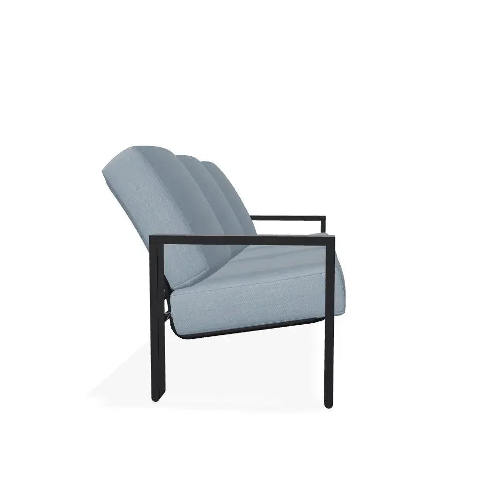 Telescope Larssen Aluminum d Deep Cushion Three-Seat Sofa
