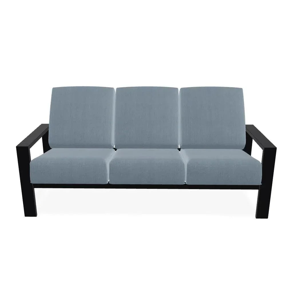 Telescope Larssen Aluminum d Deep Cushion Three-Seat Sofa