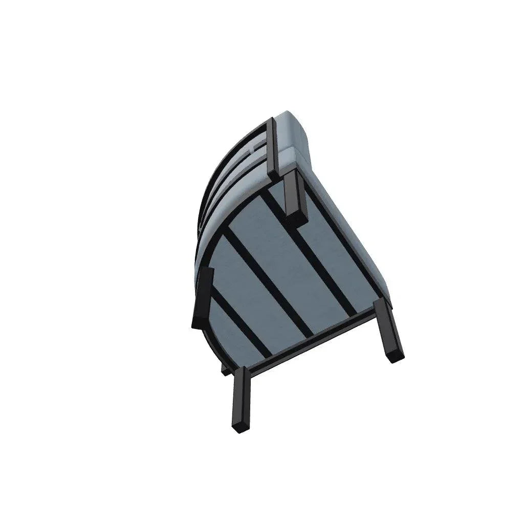 Larssen Deep Cushion Curved Corner Section - LOOMLAN - Telescope - Outdoor Modulars