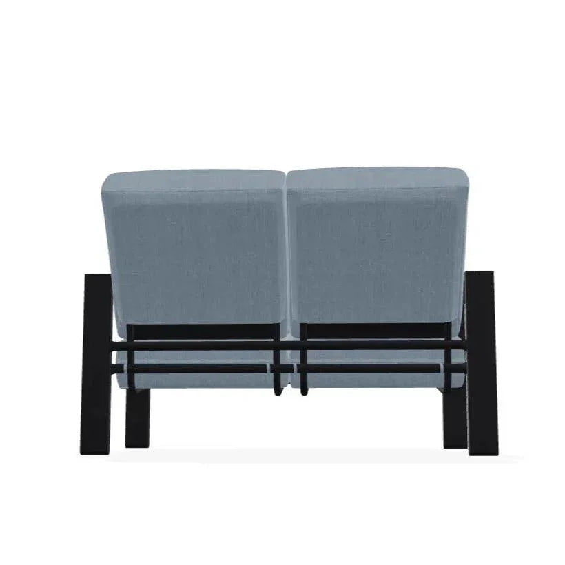 Larssen Deep Cushion Loveseat Durable Aluminum - LOOMLAN - Telescope - Outdoor Modulars