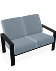 Larssen Deep Cushion Loveseat Durable Aluminum - LOOMLAN - Telescope - Outdoor Modulars
