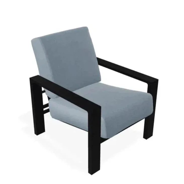 Larssen Deep Cushion Modern Arm Chair - LOOMLAN - Telescope - Outdoor Accent Chairs