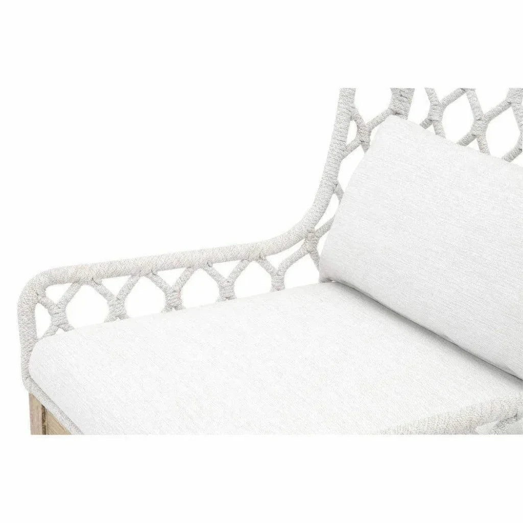 Lattis Outdoor Wing Chair Rope &amp; Teak Wood - LOOMLAN - Essentials For Living - Outdoor Dining Chairs