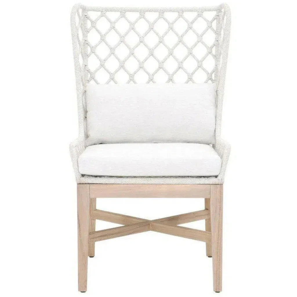 Lattis Outdoor Wing Chair Rope &amp; Teak Wood - LOOMLAN - Essentials For Living - Outdoor Dining Chairs